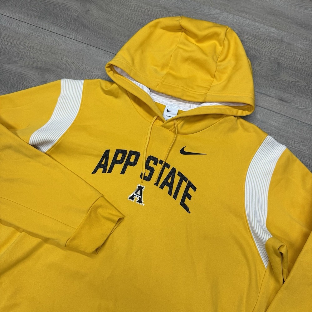 Appalachian State Mountaineers Nike Therma Fit Hoodie‎ Sz 3XL Neers Yellow